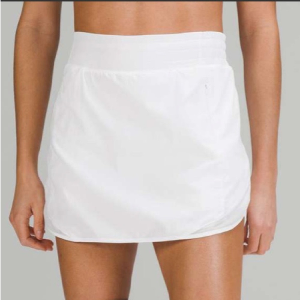 Lululemon Hotty Hot High-Rise Skirt White SIZE 8
